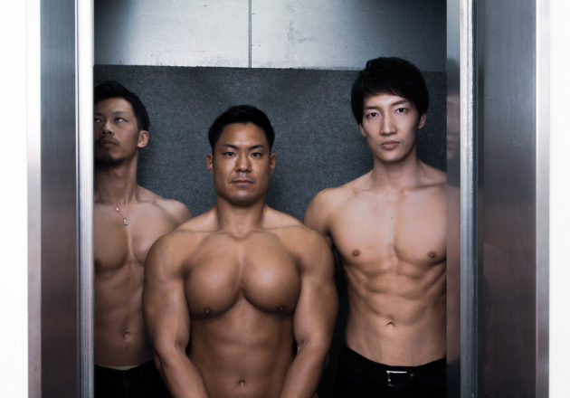 筋密度の高いエレベーター/reference stock photo elevatormuscle @アスリートモデル　マッチョ