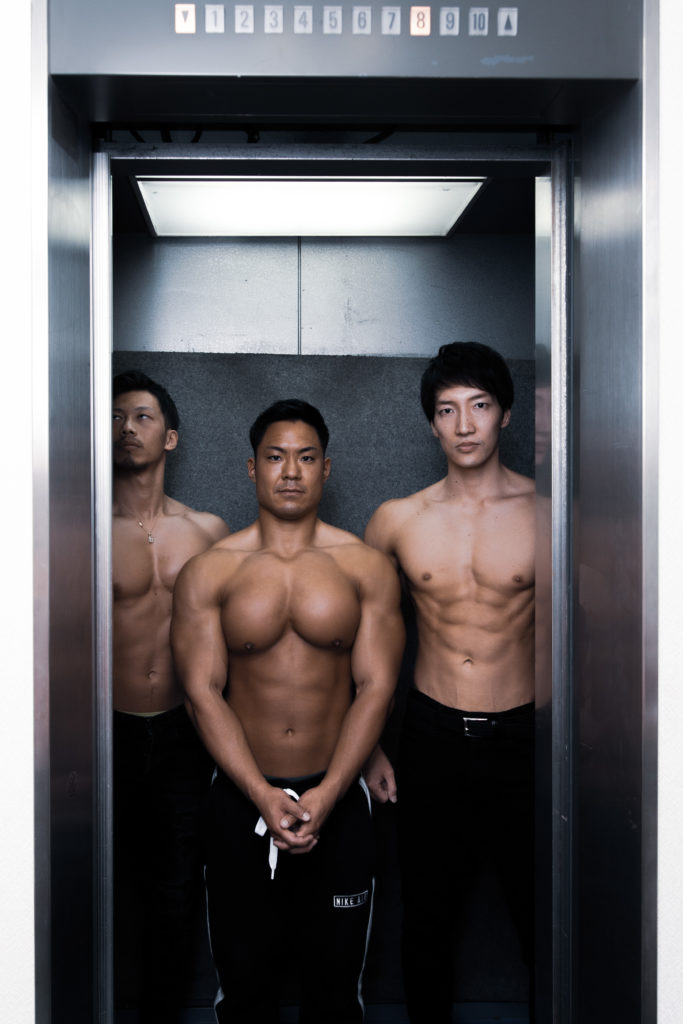 筋密度の高いエレベーター/reference stock photo elevatormuscle @アスリートモデル　マッチョ