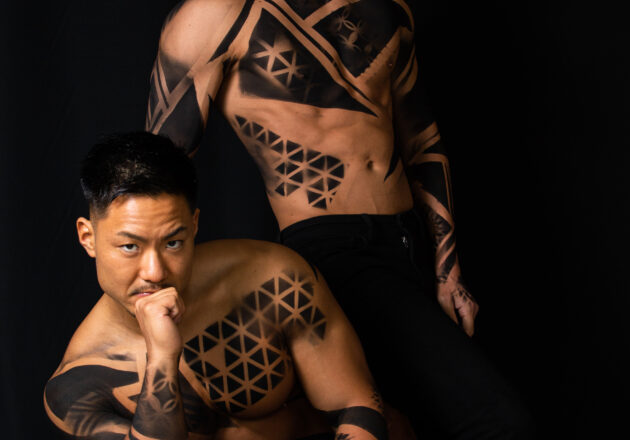 【アートなマッチョ】reference photo for drawing muscle/art of muscle body painting/アートなマッチョ@フリー素材　筋肉