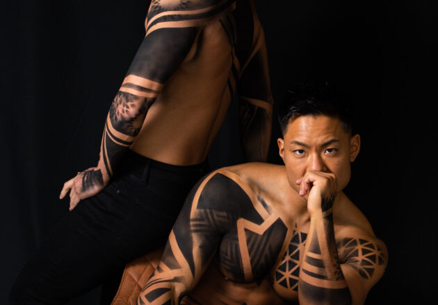 【アートなマッチョ】reference photo for drawing muscle/art of muscle body painting/アートなマッチョ@モデル　筋肉