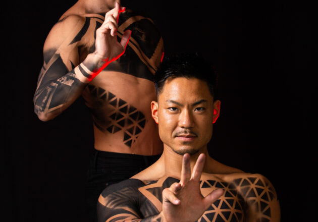 【アートなマッチョ】reference photo for drawing muscle/art of muscle body painting/アートなマッチョ@モデル　筋肉