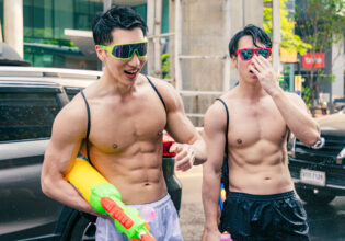 ソンクランフェスティバル水かけ祭りガチ勢のマッチョin bangkok@สงกรานต์　ผู้ชายเซ็กซี่