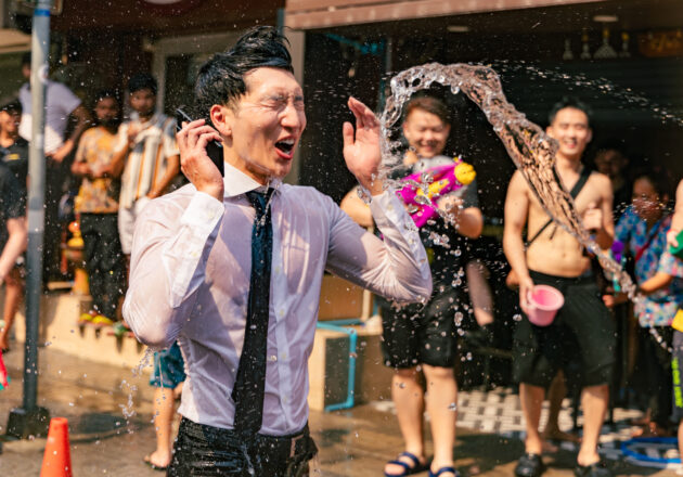 songkran handsome@songkran stock photo