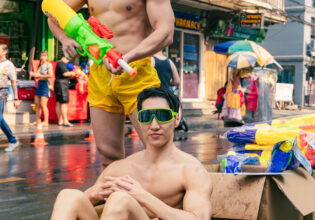 Box macho in bangkok@songkran festival Thailand