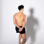 サイドトライセプスのマッチョ@asian male muscular body reference drawing