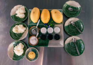 カオニャオ・マムアン(マンゴースティッキーライス)の材料　タイ料理