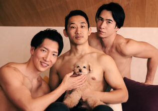 犬とマッチョ@stock photo of dog and muscular men